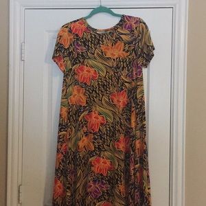 EUC XS Tropical print Carly
